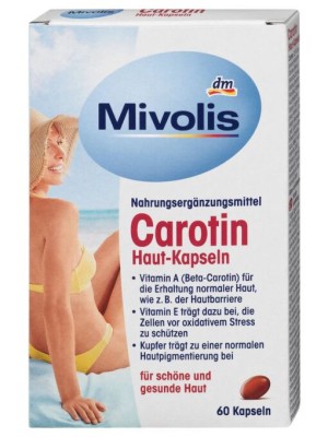 Viên uống chống nắng Mivolis carotin