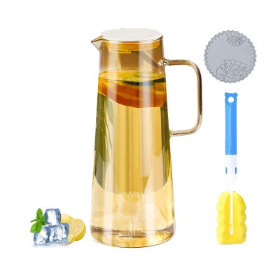 Bình đựng nước thủy tinh Sodasweet Germany 1,8L có tay cầm màu hổ phách thumb