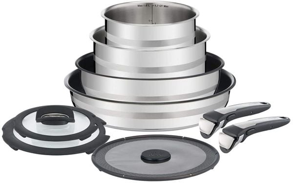 Bộ nồi chảo TEFAL Ingenio Jamie Oliver 9 món L95691 thumb