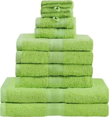 Bộ Khăn Tắm chất lượng cao GREEN MARK Textilien 10 chiếc màu xanh green thumb