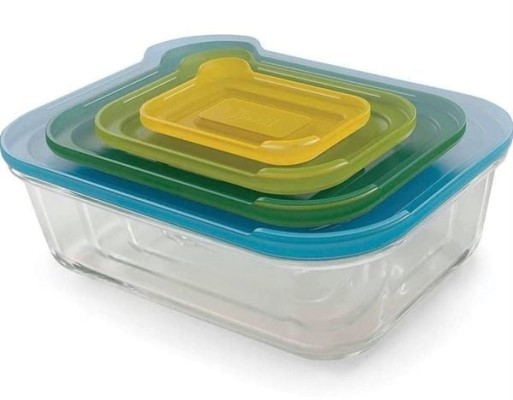 Bộ Hộp Đựng Thực Phẩm Joseph Joseph 81060 Nest Glass Food Storage 4 Món thumb
