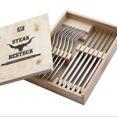 Bộ dao thìa dĩa Zwilling Steak 12 món hộp gỗ thumb