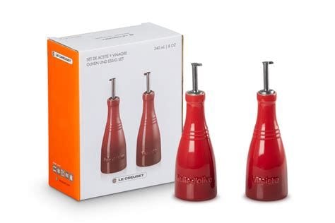 Set 2 bình đựng dầu và giấm LeCreuset Öl und Essig Set 0,24L Orange – màu cam thumb