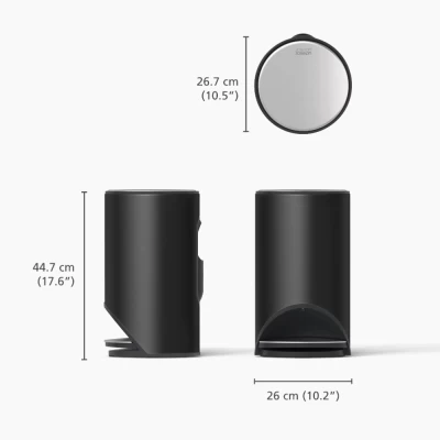 Thùng rác có bàn đạp Joseph Joseph 30151 10L màu đen carbon thumb