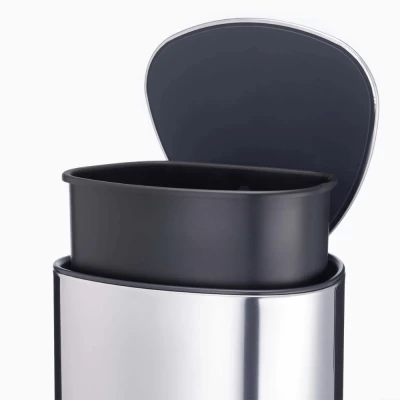 Thùng rác có bàn đạp Joseph Joseph 70596 EasyStore Luxe 5L màu inox thumb