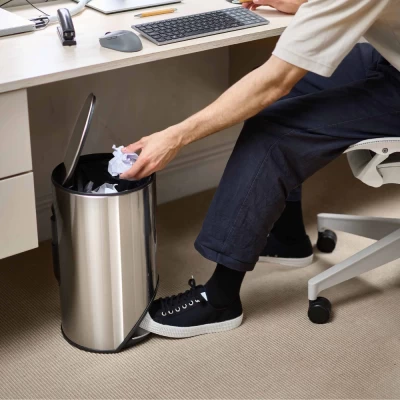 Thùng rác có bàn đạp Joseph Joseph 30152 10L màu inox thumb
