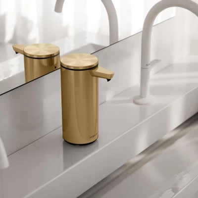 Chiết xà phòng cảm ứng Simplehuman màu vàng model mới thumb