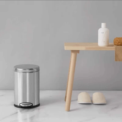 Thùng rác Simplehuman 4,5 lit màu inox thumb
