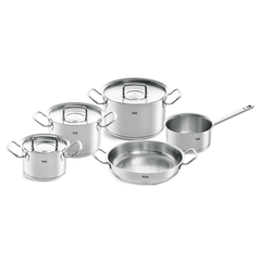 Bộ nồi Fissler Profi 5 món vung thép kèm quánh và chảo 2 quai 24cm made in Germany thumb