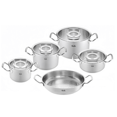 Bộ nồi Fissler Profi 5 món vung kính kèm chảo 2 quai 24cm made in Germany thumb