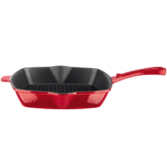 Chảo gang nướng Ernesto 25cm hình vuông màu đỏ thumb