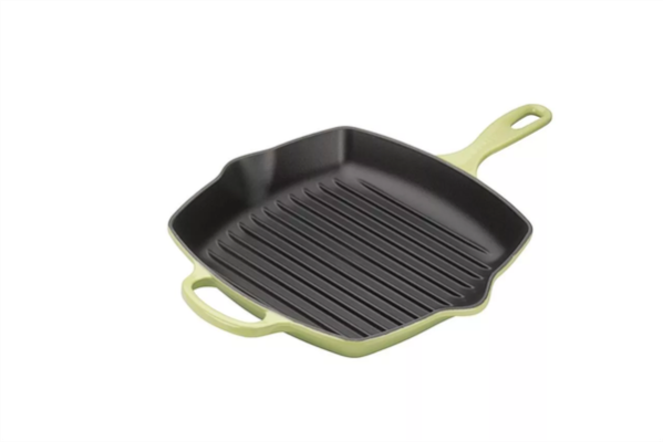 Chảo gang nướng Le Creuset hình vuông 26cm màu xanh chuối thumb