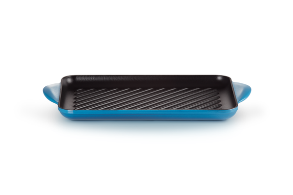 Chảo gang nướng Le Creuset hình chữ nhật 32 x 22cm màu xanh Marseile thumb