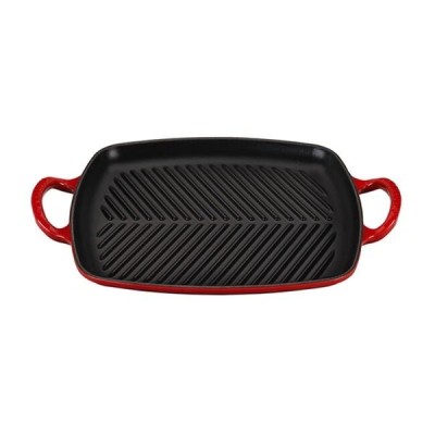 Chảo gang nướng Le Creuset hình chữ nhật 32 x 22cm màu đỏ cheery thumb