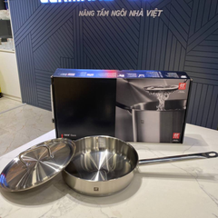 Chảo inox ZWILLING Twin Classic 24cm có nắp vung thép thumb