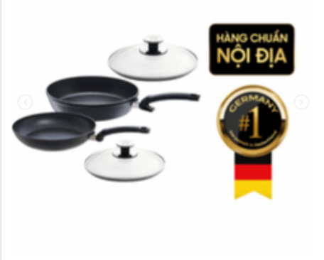 Set chảo chống dính Fissler Adamant 24 + 28cm kèm vung kính made in Germany thumb
