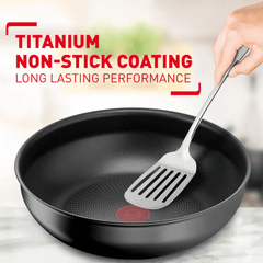Set 2 chảo chống dính TEFAL 24 + 26cm Ingenio Daily Chef L7619022 cán rời màu đen thumb