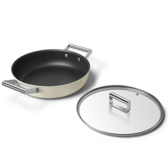 Nồi chảo SMEG CKFD2811CRM 28cm kèm vung kính màu kem thumb