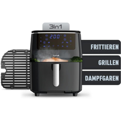 Nồi chiên không dầu kiêm hấp, nướng TEFAL FW2018 3in1 6,5L màu đen thumb