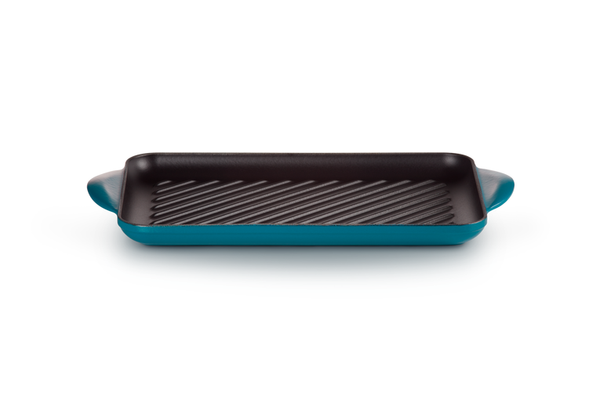 Chảo gang nướng Le Creuset hình chữ nhật 32 x 22cm màu xanh Deep Teal