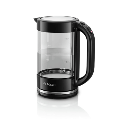 Ấm siêu tốc thủy tinh BOSCH TWK70B03 1,7L màu đen