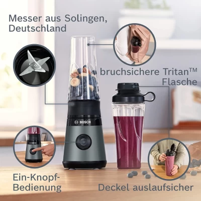 Máy xay sinh tố WMF Küchenminis Mix On The Go màu đen