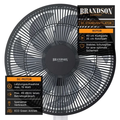Quạt cây Brandson DC ECO siêu êm ái, tiết kiệm điện màu trắng thumb