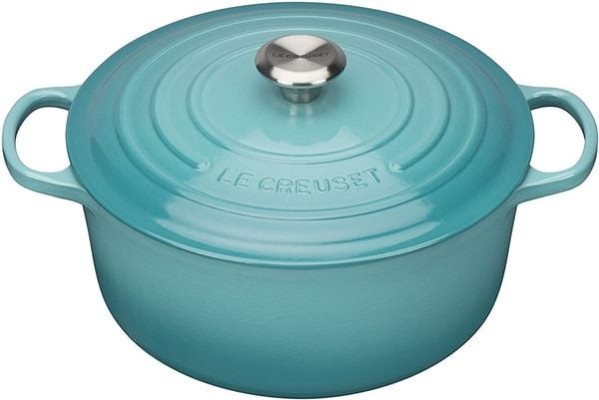 Nồi gang Le Creuset 24cm màu xanh ngọc caribe blue