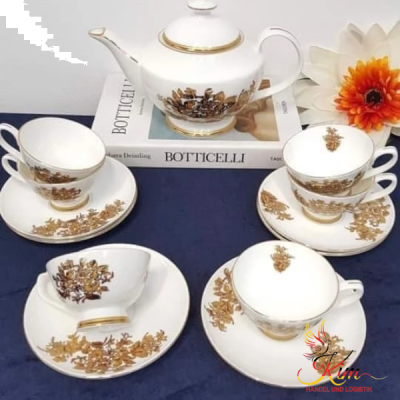 Bộ trà sứ hoa cúc vàng Imperial London nội địa Đức thumb