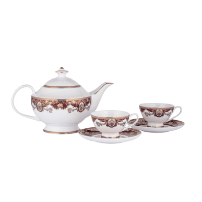 Bộ trà sứ viền đỏ Imperial London thumb