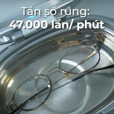 Máy làm sạch đồ trang sức bằng sóng siêu âm CASO UltraSonic Clean 50W 0.6l thumb
