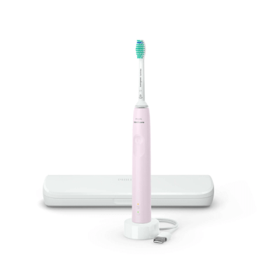 Bàn Chải Điện Philips Sonicare 3100 HX3673/11 màu hồng kèm hộp đựng mang đi du lịch