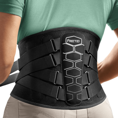 Đai hỗ trợ cột sống Freetoo 3D (S M L) màu đen thumb