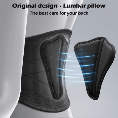 Đai hỗ trợ cột sống Freetoo 3D (S M L) màu đen thumb