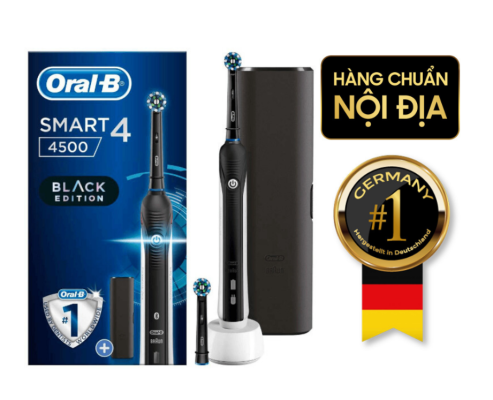 Bàn chải điện ORAL-B Smart 4 4500 kèm 1 đầu bàn chải thay thế và hộp đựng du lịch thumb