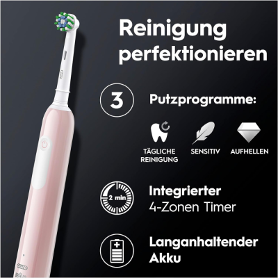 Set 2 bàn chải điện ORAL-B Pro 1 màu đen và hồng thumb