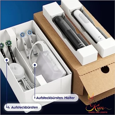 Set 2 bàn chải điện ORAL-B Pro Series 3 3000 Plus màu đen và trắng (kèm 2 đầu bàn chải thay thế) thumb