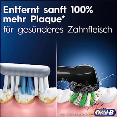 Set 2 bàn chải điện ORAL-B Pro Series 3 3000 Plus màu đen và trắng (kèm 2 đầu bàn chải thay thế) thumb