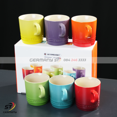 Set 6 cốc Lecreuset cầu vồng 200ml nội địa Đức thumb