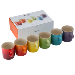 Set 6 cốc Le Creuset cầu vồng 350ml nội địa Đức thumb