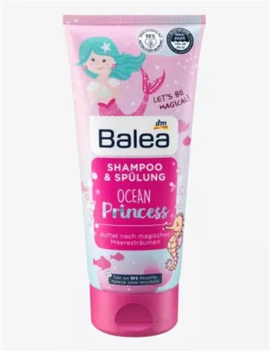 Gội Xả Bé Gái Balea Shampoo & Spulung Ocean Princess 200ml - Hồng