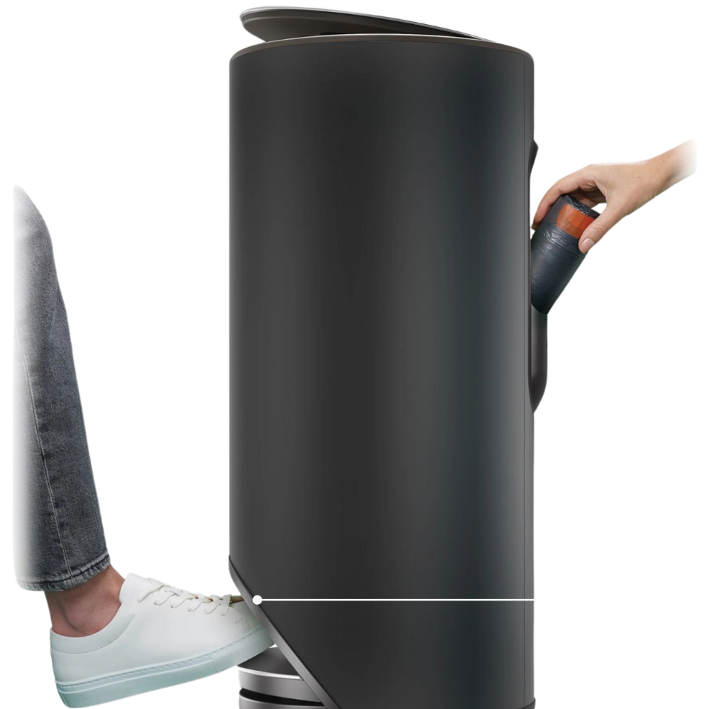Thùng rác có bàn đạp Joseph Joseph 30149 30L màu đen carbon