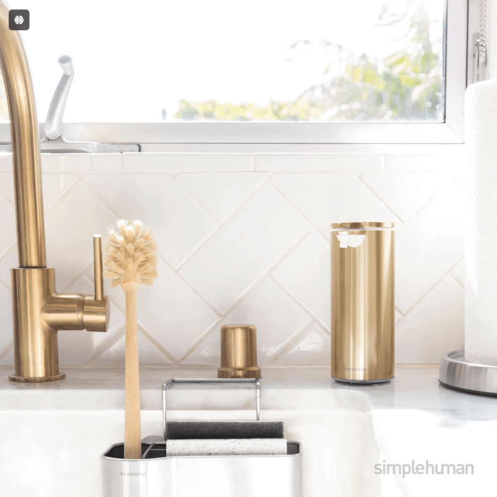 Chiết xà phòng cảm ứng Simplehuman màu vàng