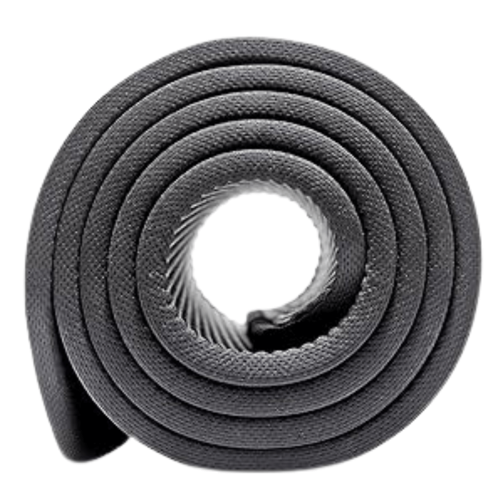 Thảm tập Yoga Adidas màu xám viền đen