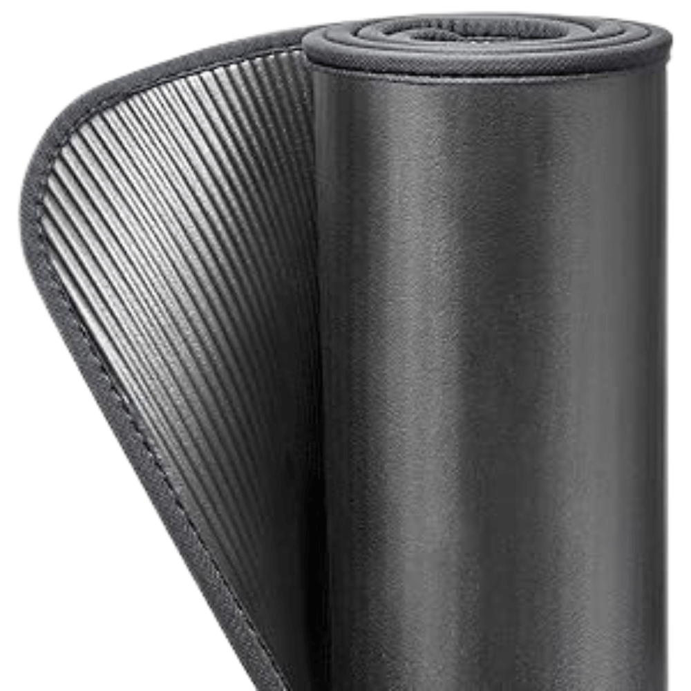 Thảm tập Yoga Adidas màu xám viền đen