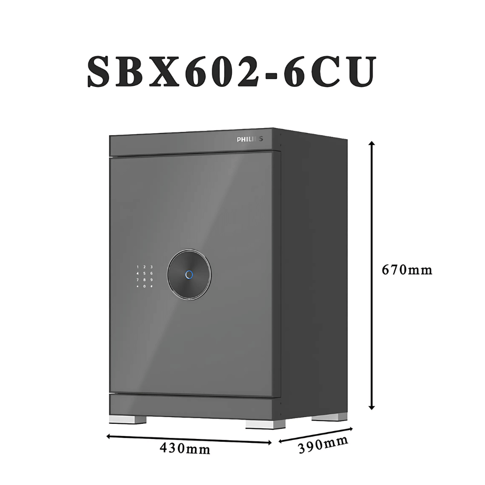 Két sắt Philips SBX602-6CU 89 Kg màu xám