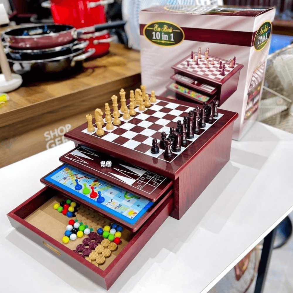 Bộ trò chơi 10in1 JEUX nội địa Đức