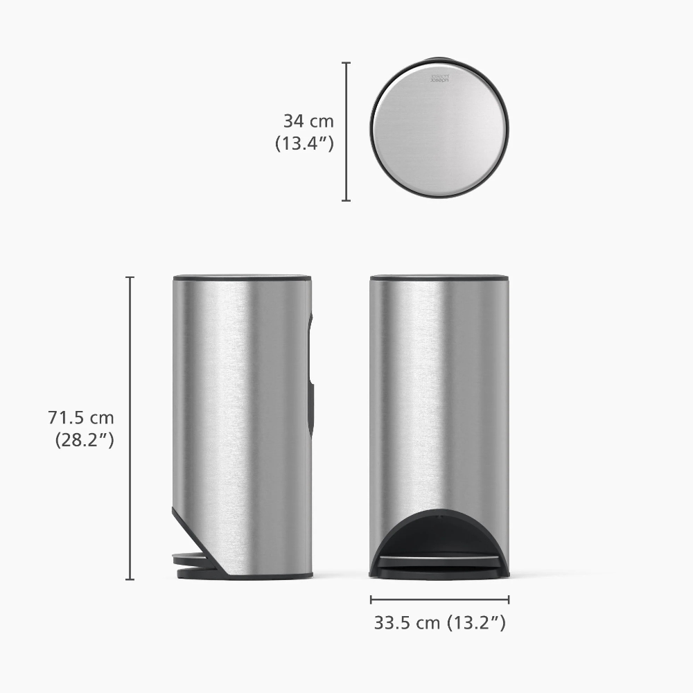 Thùng rác có bàn đạp Joseph Joseph 30150 30L màu inox
