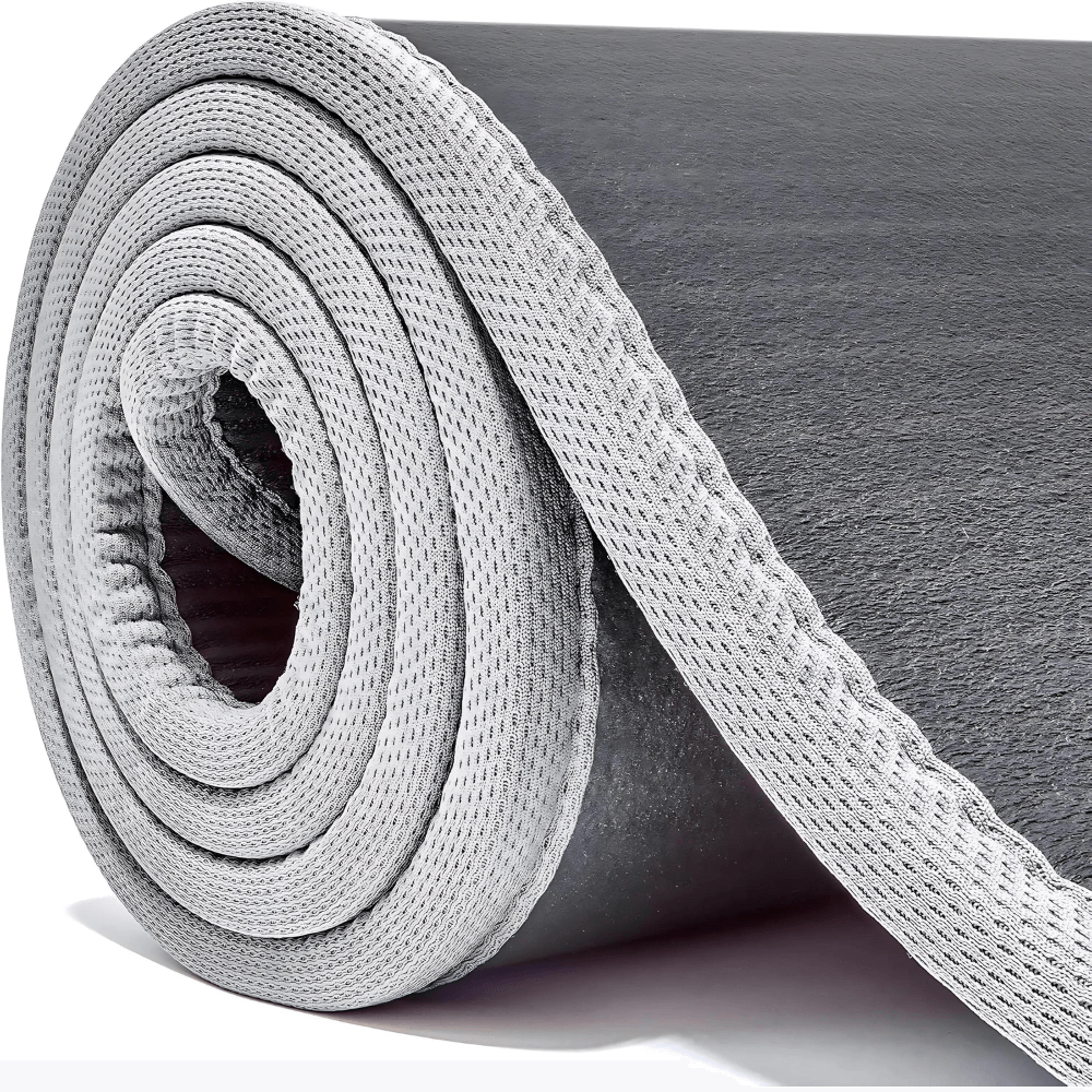 Thảm tập Yoga Adidas màu đen viền xám