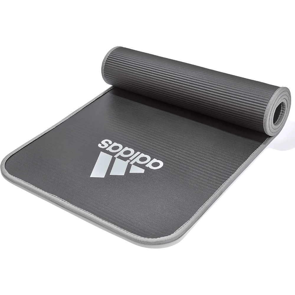Thảm tập Yoga Adidas màu đen viền xám